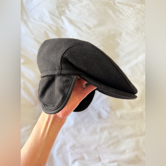Wigens | SZ 58 (Approximately 23”) Ivy Cap Black Wool Flat Cap Hat Estonia NWT - Picture 4 of 16